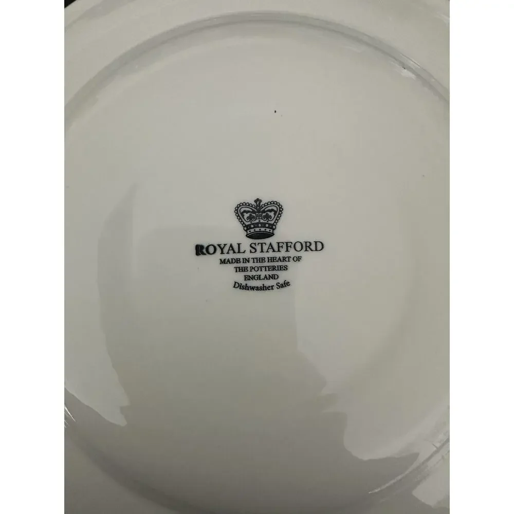 2 Royal Stafford Halloween Spookyville Haunted Home 11” Dinner Plates New w/ Tag